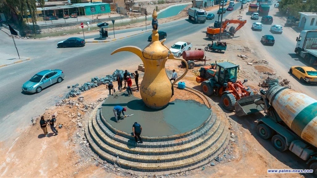 بلدية محافظة بابل تزيلُ مجسّم الدلة الشهير